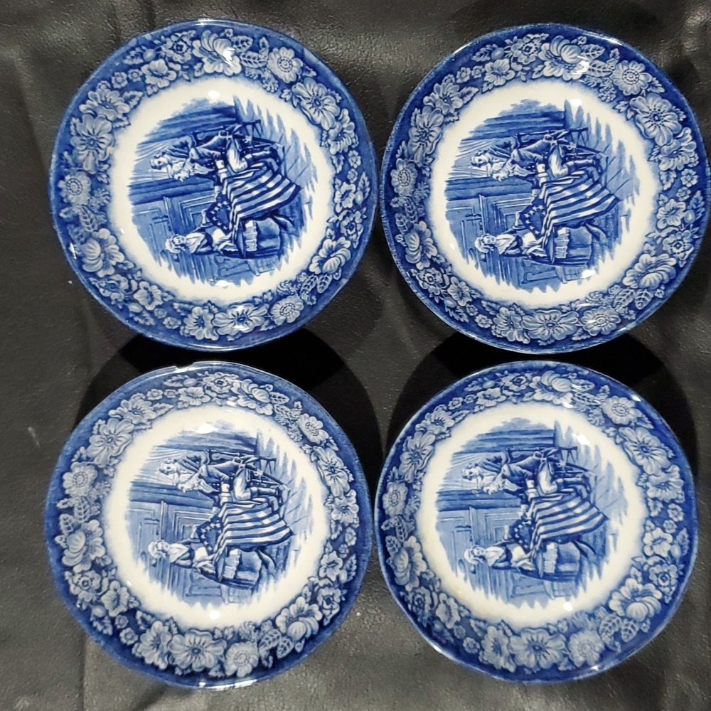 Liberty Blue sauce bowls, set of 4